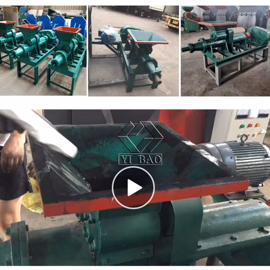 Prensa de briquetas de polvo de carbón vegetal Máquina para hacer briquetas