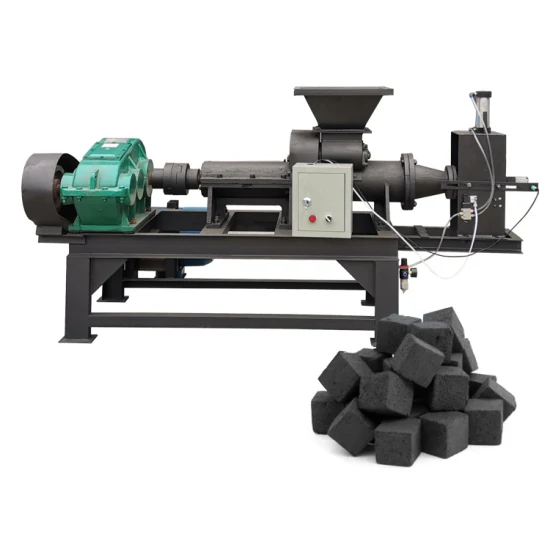 Línea de producción de venta caliente de varillas de carbón para barbacoa que forma la máquina equipo de fabricación de briquetas de polvo de carbón extrusora de briquetas de carbón